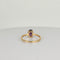 Ring yellow gold with Oval Purple Natural Spinel 58 Facettes 2504088