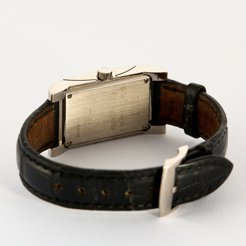 Montre BULGARI Rettangolo - or blanc - Diamants 58 Facettes