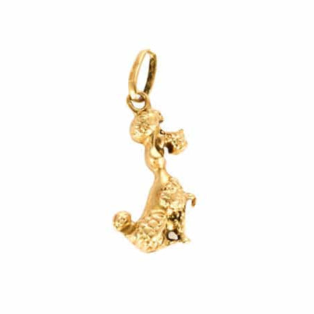 Pendentif Pendentif or jaune figurant un chien 58 Facettes COL28722