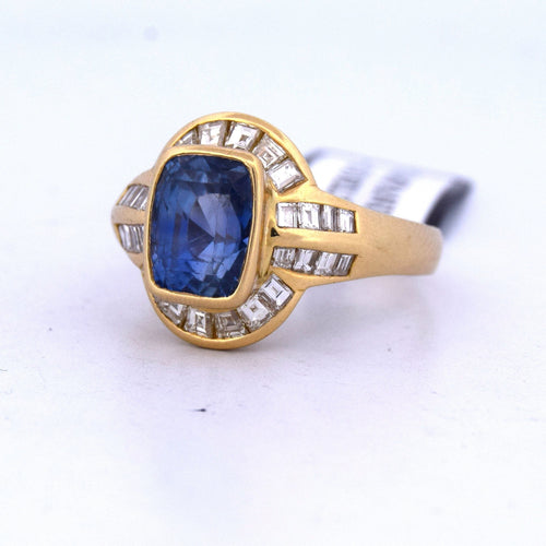 Bague 59 Bague vintage saphir et diamant 58 Facettes