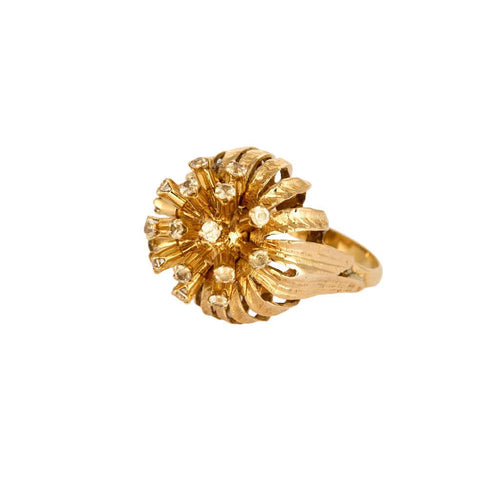 bague Bague Dôme Or Rose 58 Facettes