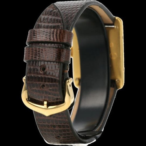 Montre Cartier Montre Tank Vermeil Must De Cartier Vermeil 58 Facettes MT43758