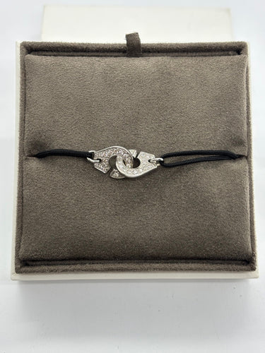 Bracelet Bracelet Dinh Van Menottes or blanc et diamants 58 Facettes 1011