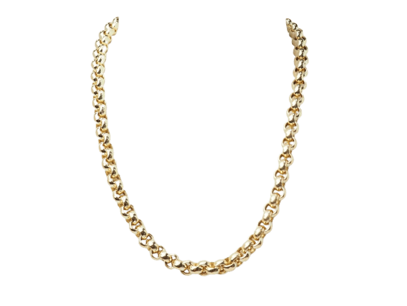 Collier Collier maille jaseron en or jaune 58 Facettes 33247