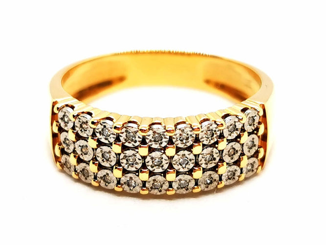 60.5 Bague Or jaune, Or blanc Diamant 58 Facettes 1628762CN