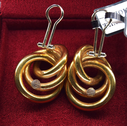 Boucles d'oreilles Boucles d'oreilles vintage en or 58 Facettes