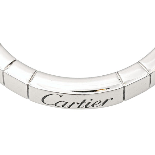 Bague 62 Cartier Bague Alliance Lanières Or blanc 58 Facettes 4061190CN