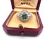 Bague 53 Bague en platine avec émeraude et diamants 58 Facettes