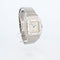 Montre Cartier - Montre Santos Galbée cadran ivoire chiffres romains bracelet acier 58 Facettes