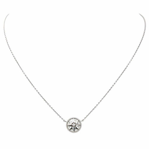 Collier Dior Collier Rose des vents Or blanc Diamant 58 Facettes 4273380RV