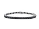 Bracelet Bracelet tennis en or blanc serti de diamants noirs tout autour 58 Facettes 2117