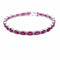 Bracelet Bracelet Tennis - Or Blanc - Rubis et Diamants 58 Facettes