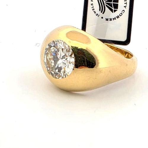 Bague Bague solitaire or jaune et diamant 2,50 ct 58 Facettes