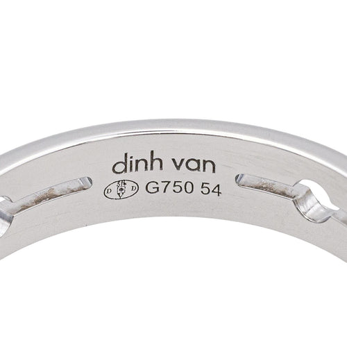 Bague 54 Dinh Van Bague Pulse Or blanc Diamant 58 Facettes 4098671RV