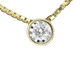 Gold pendant with a brilliant cut diamond 58 Facettes 2092