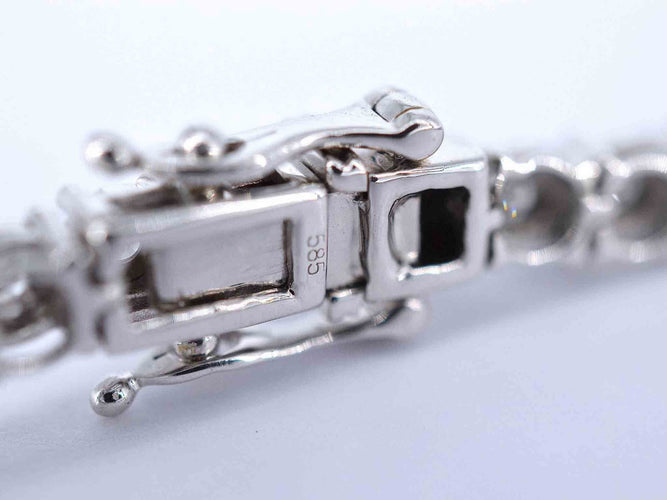 Bracelet Bracelet tennis en or blanc avec diamants 58 Facettes 2021