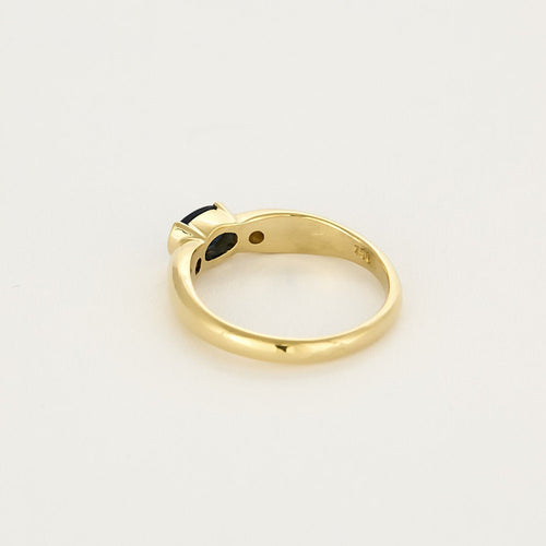 Bague 52 Bague en Or jaune 18k Saphir 58 Facettes PER0482