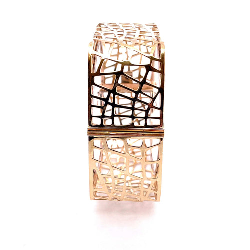 Bracelet Bracelet jonc ajouré en or 18 carats 58 Facettes