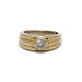 Bague 45 Bague or jaune diamants 58 Facettes 190084R