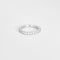 Bague 58.5 Alliance Rivière or blanc diamants 58 Facettes LP1056/12