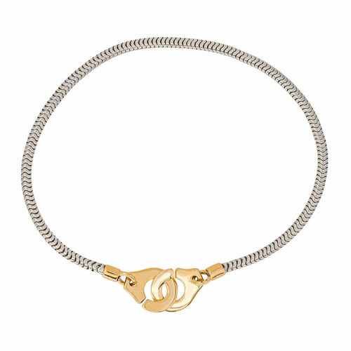 Bracelet Dinh Van Bracelet Menottes Or jaune, Argent 58 Facettes 4465722RV