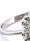 Bague 57 Bague en or blanc avec aigue-marine et diamants 58 Facettes
