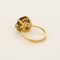 Bague 56 Bague en or jaune, citrine et saphirs 58 Facettes CAS0178