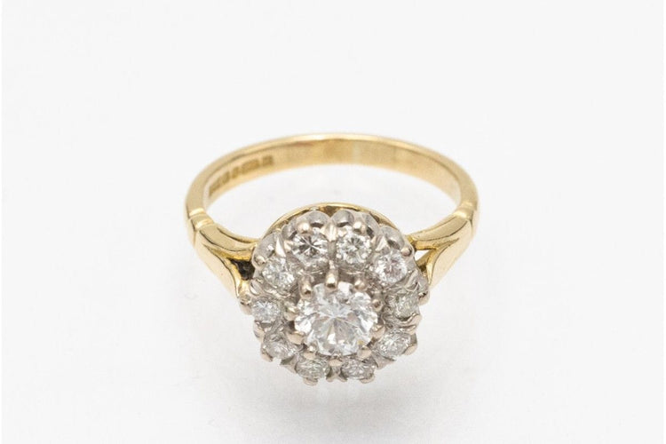 Bague 52 Bague unique en or jaune et diamants, Royaume-Uni, vers 1989 58 Facettes 10669