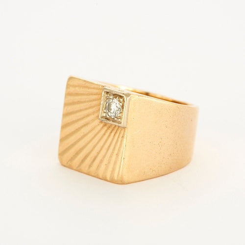 Bague Chevalière Lueur D'Espoir 58 Facettes LP682