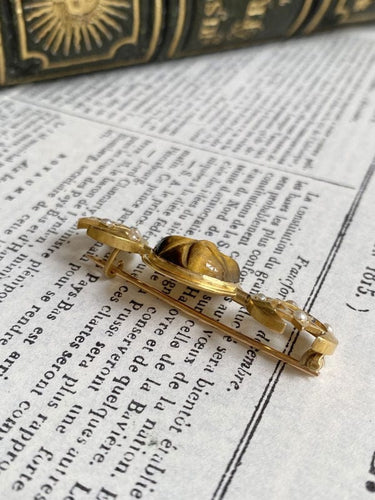 Broche Rare broche en or jaune 18K modèle « Man in the Moon » 58 Facettes