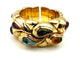 Bague 55 CHOPARD. Collection "Casmir", bague or et pierres de couleur 58 Facettes