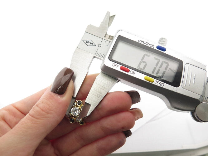 Bague 51 bague marguerite victorienne t51 sertie diamants 1.21ct saphir or jaune 18k 58 Facettes 270500