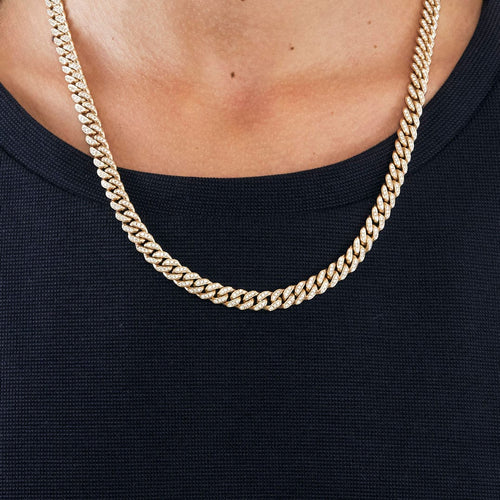 Collier Collier pavé de diamants or jaune 58 Facettes