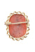 Broche Broche camée corail or jaune 58 Facettes 094241