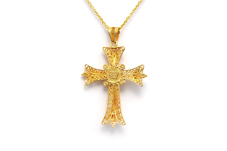 Pendentif Pendentif contemporain or jaune serti d'émail 58 Facettes 22833