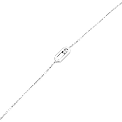 Bracelet Bracelet Messika, "Move Uno", or blanc, diamant. 58 Facettes 34821