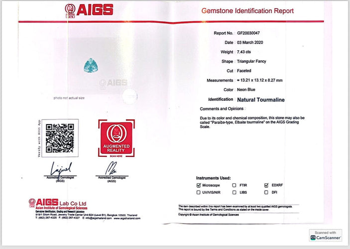 Bague VAN GOLLER - Bague Paraiba Trillon 58 Facettes Trillon/01