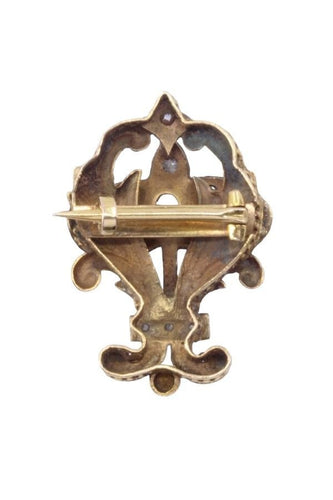 Broche Broche rubis diamants napoléon III 58 Facettes 088701