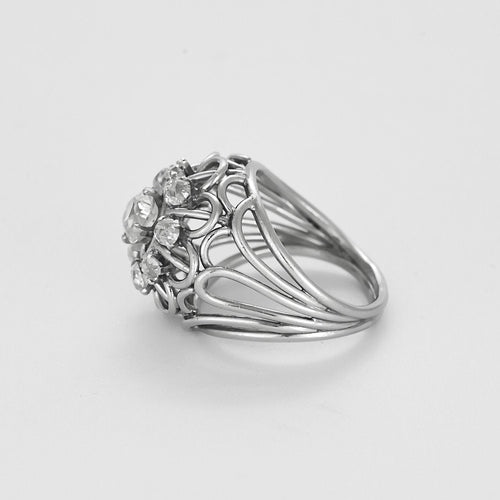 Bague 51 Bague Platine 58 Facettes B250653