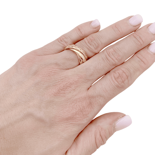 Bague 55 Bague CARTIER Trinity Must, trois ors. 58 Facettes 34532