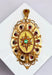 Broche Broche pendentif or, grenats, émeraude, diamants 58 Facettes A 397