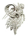 Broche Broche vintage double clips or, platine et diamants 7.5ct 58 Facettes