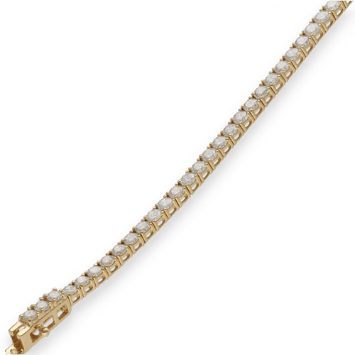 Bague Bracelet ligne en or jaune avec diamants 58 Facettes