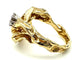 Bague 56 GILBERT ALBERT. Bague or jaune 18K et diamants 58 Facettes