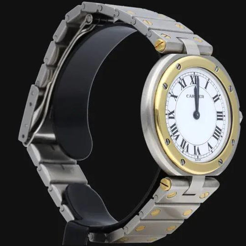 Montre Cartier Montre Santos Galbée Ronde 58 Facettes MT43928