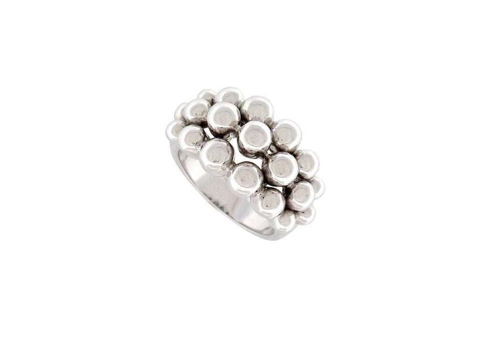 Bague 51 bague BOUCHERON grains de raisins 51 en or blanc 18k 58 Facettes 265064