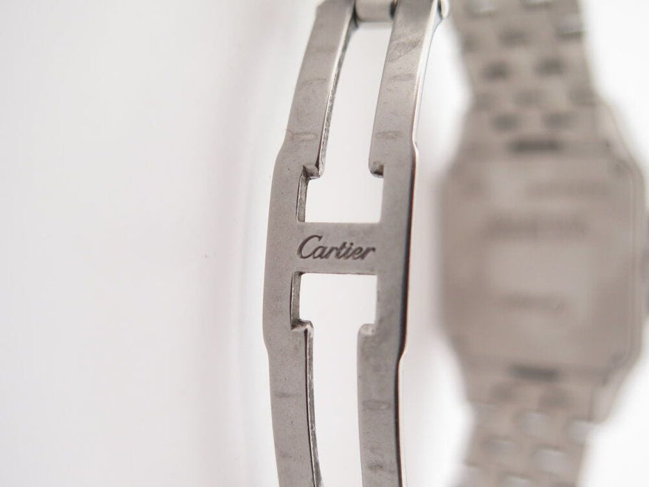 Montre montre CARTIER santos demoiselle 26 mm quartz acier palladie 58 Facettes 264346