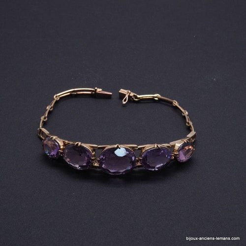 Bracelet Bracelet Rétro Améthystes 58 Facettes 3887