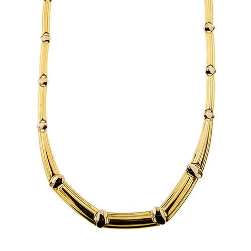 Collier Collier segmenté or jaune 58 Facettes 38156