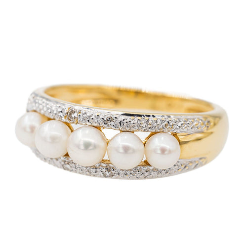 Bague 49.5 Bague Or jaune Perle 58 Facettes 2962332CN